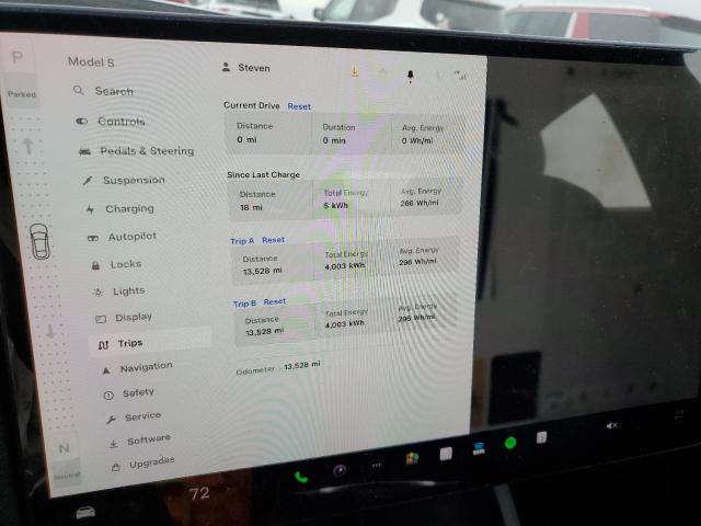 5YJSA1E50NF487953 - 2022 TESLA MODEL S 白色 照片 9