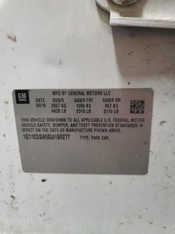 1G11C5SA5GU158277 - 2016 CHEVROLET MALIBU LIM LT 白色 照片 13