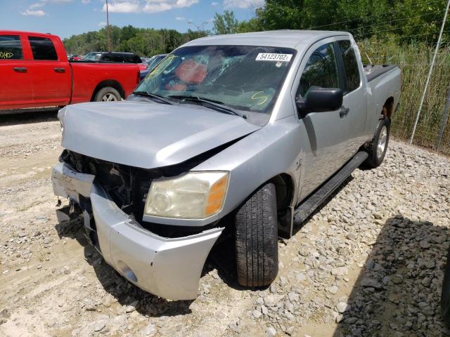 1N6AA06B54N516886 - 2004 NISSAN TITAN XE SILVER photo 2