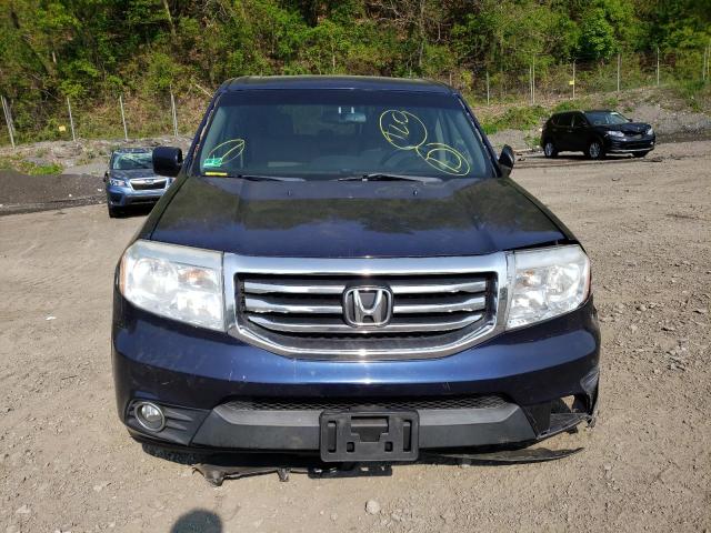 5FNYF4H63DB025757 - 2013 HONDA PILOT EXL BLUE photo 5