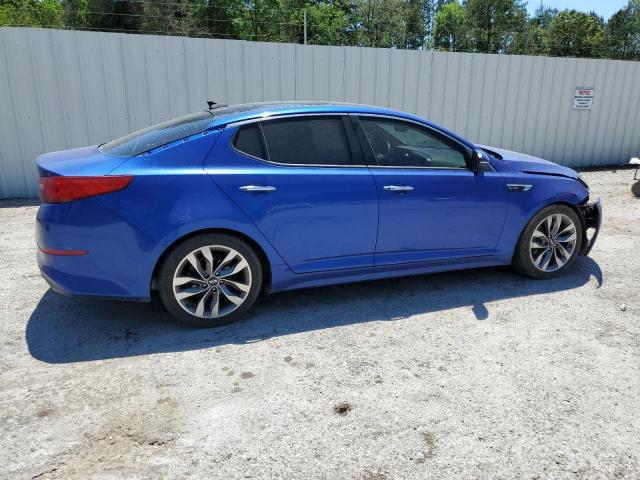 5XXGR4A61EG312347 - 2014 KIA OPTIMA SX BLUE photo 3