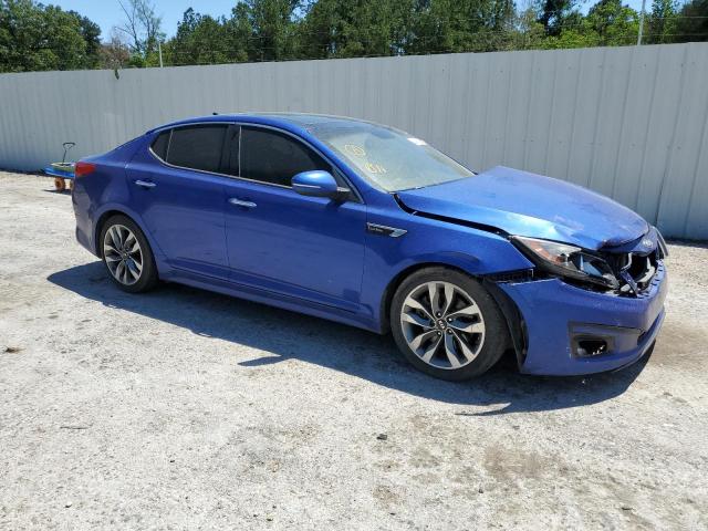 5XXGR4A61EG312347 - 2014 KIA OPTIMA SX BLUE photo 4