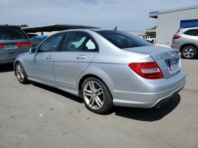 WDDGF4HB2EA961152 - 2014 MERCEDES-BENZ C 250 SILVER photo 2