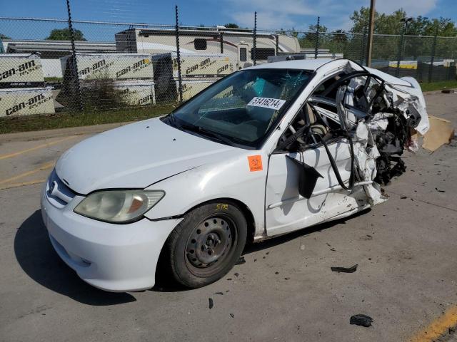 2HGES16674H519776 - 2004 HONDA CIVIC LX WHITE photo 1