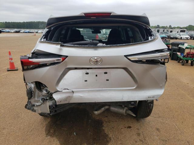 5TDGZRAHXLS000330 - 2020 TOYOTA HIGHLANDER XLE SILVER photo 6