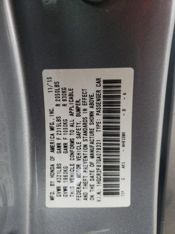 1HGCR2F87GA079331 - 2016 HONDA ACCORD EXL SILVER photo 13