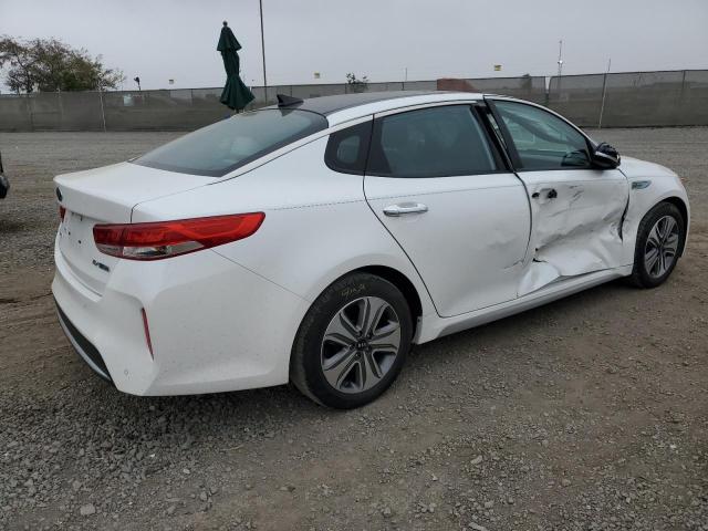 KNAGU4LEXH5011181 - 2017 KIA OPTIMA HYBRID WHITE photo 3