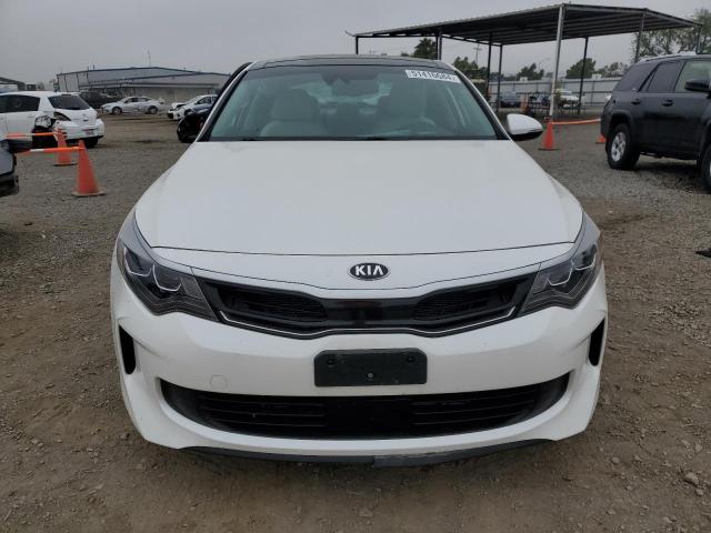 KNAGU4LEXH5011181 - 2017 KIA OPTIMA HYBRID WHITE photo 5