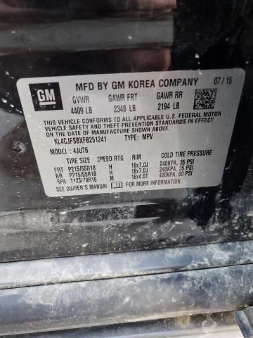 KL4CJFSBXFB251241 - 2015 BUICK ENCORE CONVENIENCE 黑色 照片 12