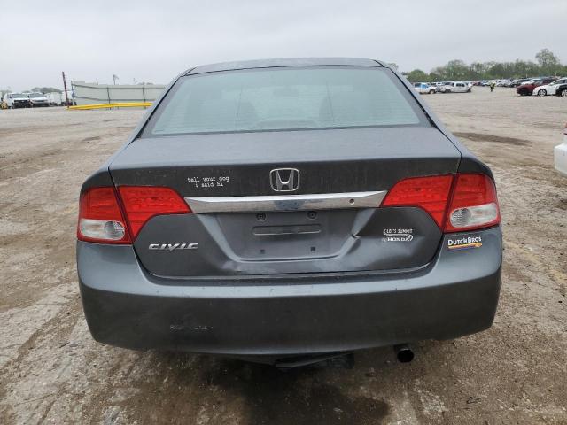 2HGFA16549H319850 - 2009 HONDA CIVIC LX GRAY photo 6