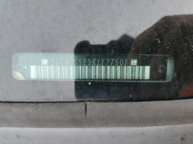 2G2WP552381177501 - 2008 PONTIAC GRAND PRIX 银色 照片 12