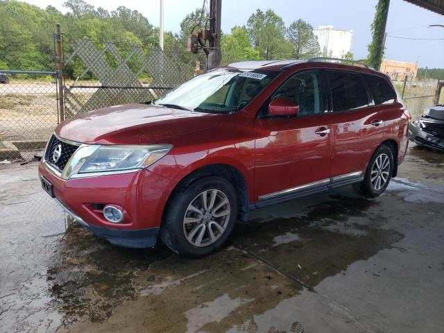 5N1AR2MM1FC626288 - 2015 NISSAN PATHFINDER S 勃艮第红 照片 1