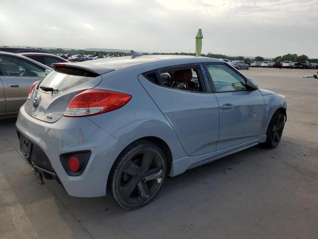 KMHTC6AE6EU200376 - 2014 HYUNDAI VELOSTER TURBO GRAY photo 3