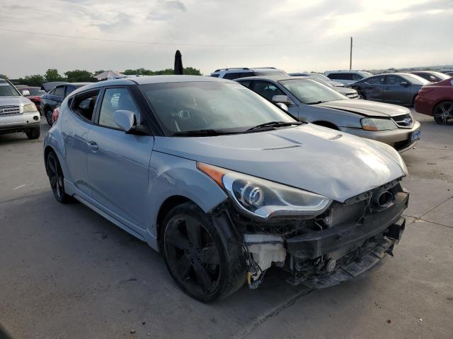 KMHTC6AE6EU200376 - 2014 HYUNDAI VELOSTER TURBO GRAY photo 4