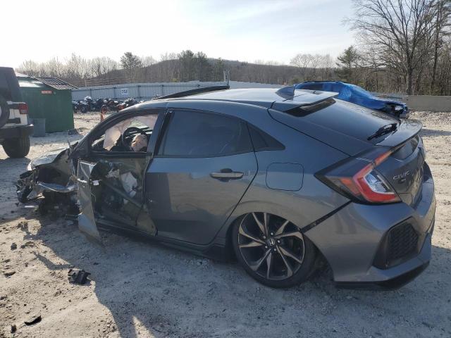 SHHFK7H92KU217956 - 2019 HONDA CIVIC SPORT TOURING GRAY photo 2