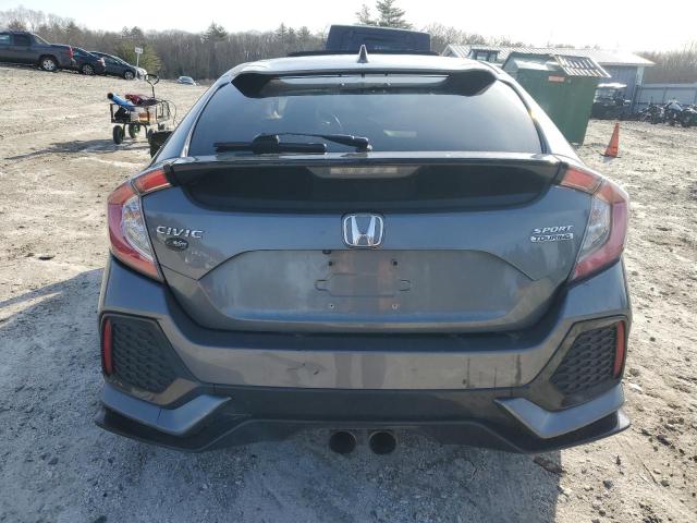 SHHFK7H92KU217956 - 2019 HONDA CIVIC SPORT TOURING GRAY photo 6