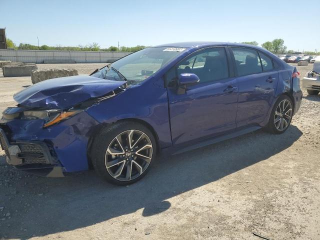 5YFS4MCEXNP106867 - 2022 TOYOTA COROLLA SE BLUE photo 1