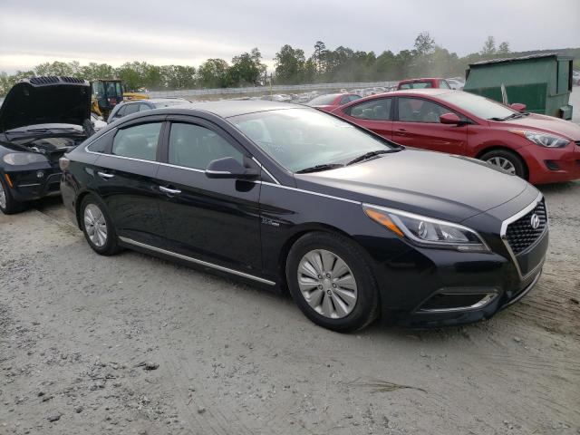 KMHE24L11GA012752 - 2016 HYUNDAI SONATA HYBRID BLACK photo 4