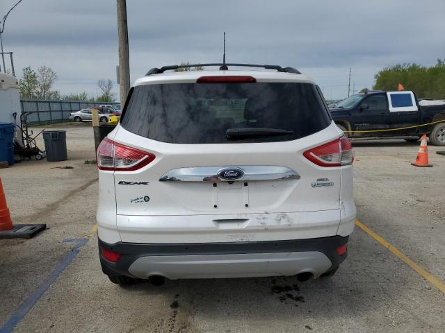 1FMCU0HX7DUD50464 - 2013 FORD ESCAPE SEL WHITE photo 6