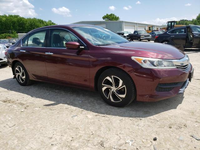 1HGCR2F33GA060232 - 2016 HONDA ACCORD LX BURGUNDY photo 4