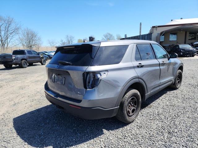 1FM5K8AW8MNA01161 - 2021 FORD EXPLORER POLICE INTERCEPTOR GRAY photo 4