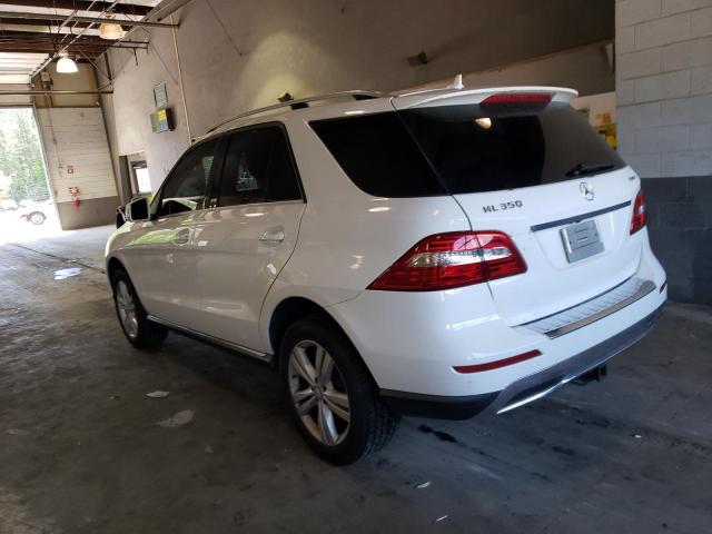 4JGDA5HB7FA541398 - 2015 MERCEDES-BENZ ML 350 4MATIC WHITE photo 2
