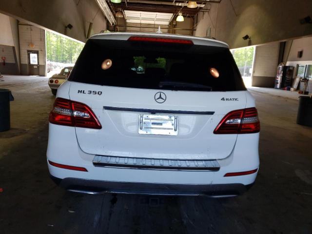 4JGDA5HB7FA541398 - 2015 MERCEDES-BENZ ML 350 4MATIC WHITE photo 6