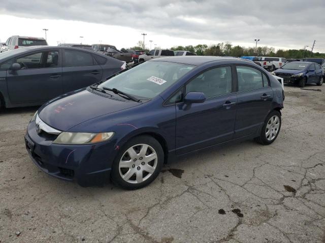 19XFA16509E043399 - 2009 HONDA CIVIC LX BLUE photo 1