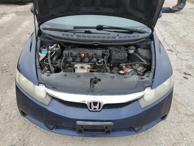 19XFA16509E043399 - 2009 HONDA CIVIC LX BLUE photo 11