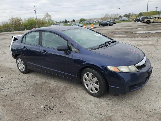 19XFA16509E043399 - 2009 HONDA CIVIC LX BLUE photo 4