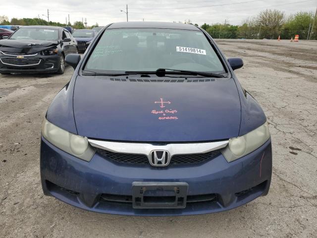 19XFA16509E043399 - 2009 HONDA CIVIC LX BLUE photo 5