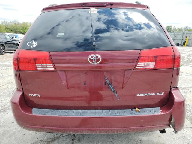 5TDZA22C95S380659 - 2005 TOYOTA SIENNA XLE BURGUNDY photo 6