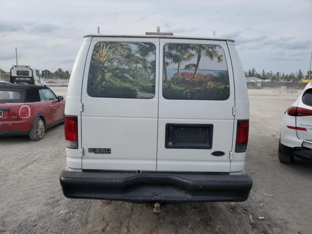 1FTSS34P85HA15852 - 2005 FORD ECONOLINE E350 SUPER DUTY VAN WHITE photo 6