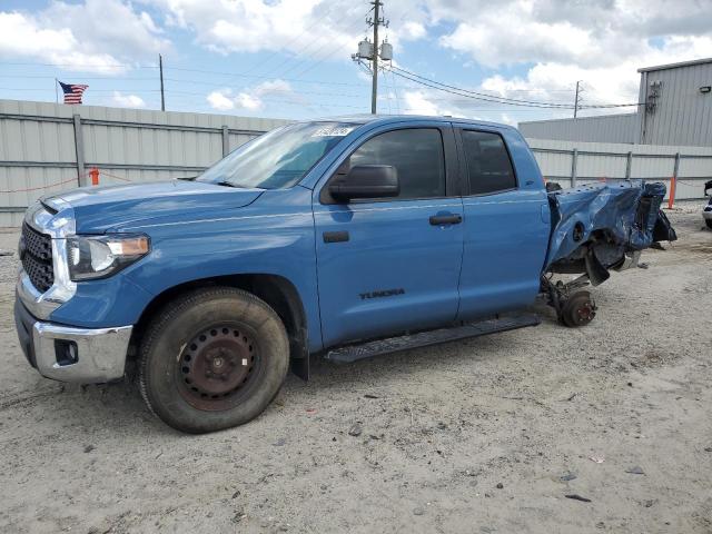 5TFRY5F12LX267990 - 2020 TOYOTA TUNDRA DOUBLE CAB SR/SR5 BLUE photo 1