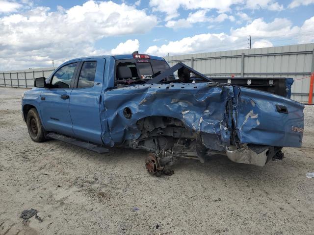 5TFRY5F12LX267990 - 2020 TOYOTA TUNDRA DOUBLE CAB SR/SR5 BLUE photo 2