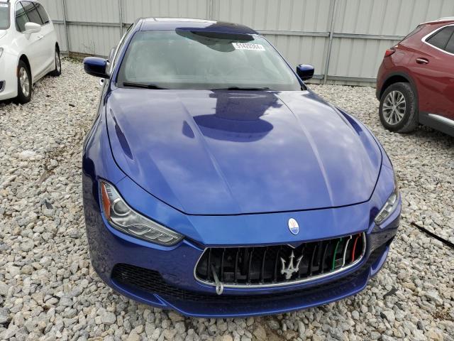 ZAM57RTA7F1139129 - 2015 MASERATI GHIBLI S BLUE photo 5