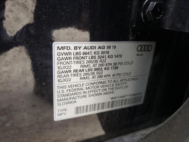 WA1VAAF77KD047609 - 2019 AUDI Q7 PRESTIGE 黑色 照片 14