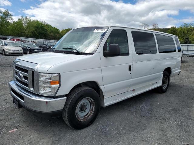 1FBSS31L28DA77099 - 2008 FORD ECONOLINE E350 SUPER DUTY WAGON WHITE photo 1