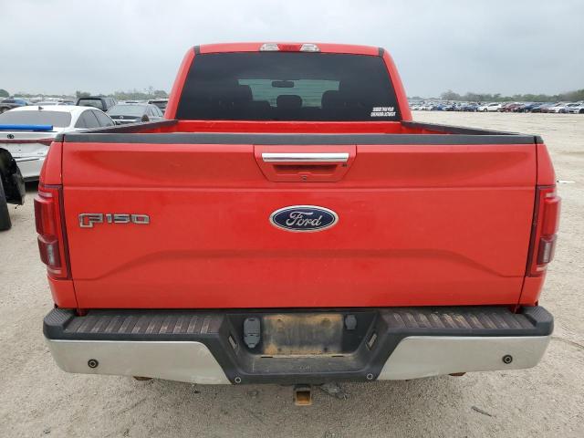 1FTEW1EF4HKD31400 - 2017 FORD F150 SUPERCREW RED photo 6