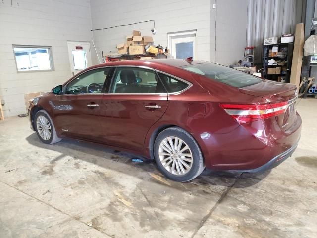 4T1BD1EB1EU034554 - 2014 TOYOTA AVALON HYBRID MAROON photo 2