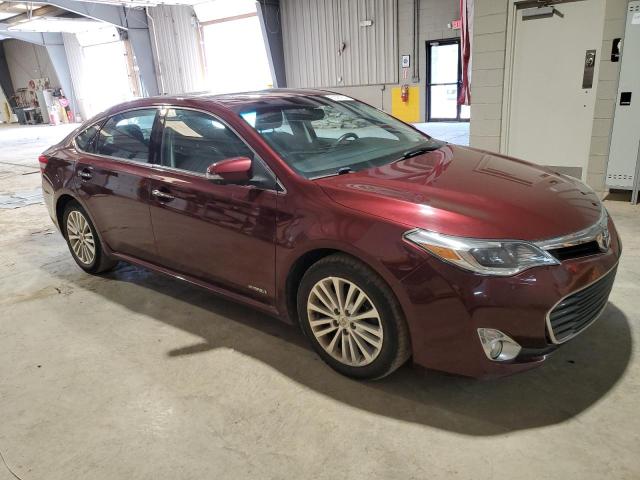 4T1BD1EB1EU034554 - 2014 TOYOTA AVALON HYBRID MAROON photo 4