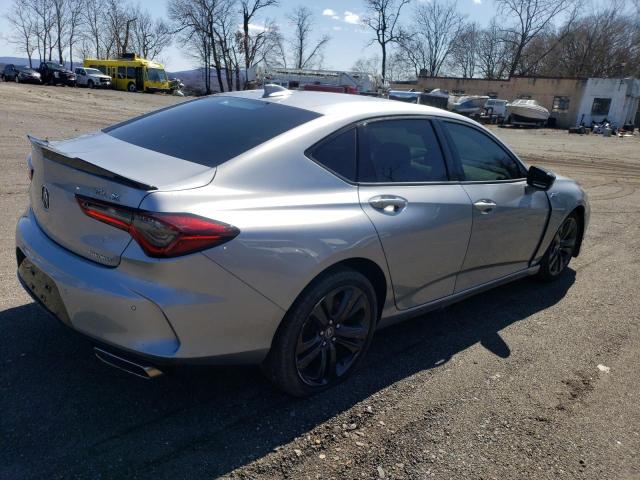 19UUB6F59MA004471 - 2021 ACURA TLX TECH A SILVER photo 3