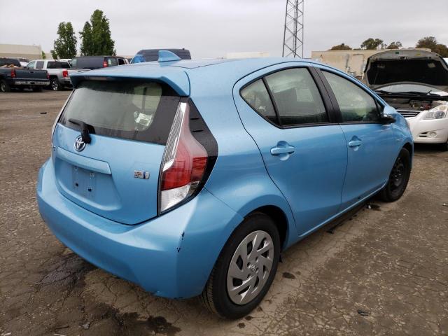 JTDKDTB3XG1136243 - 2016 TOYOTA PRIUS C BLUE photo 3