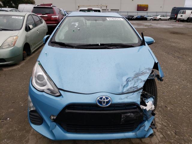 JTDKDTB3XG1136243 - 2016 TOYOTA PRIUS C BLUE photo 5