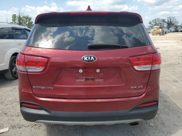 5XYPH4A51JG367445 - 2018 KIA SORENTO EX RED photo 6