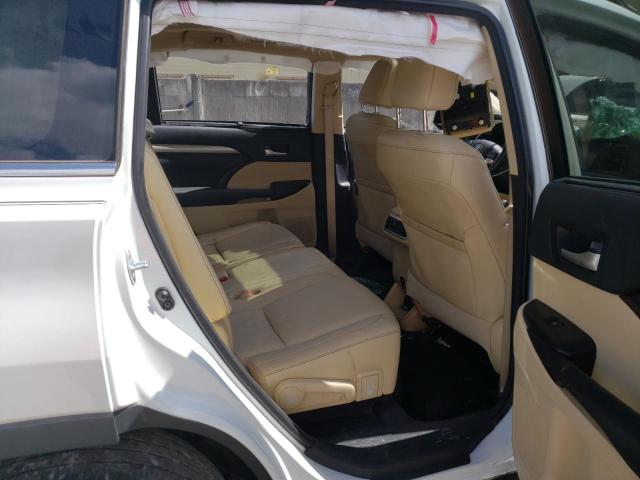 5TDKKRFH5GS505334 - 2016 TOYOTA HIGHLANDER XLE WHITE photo 10