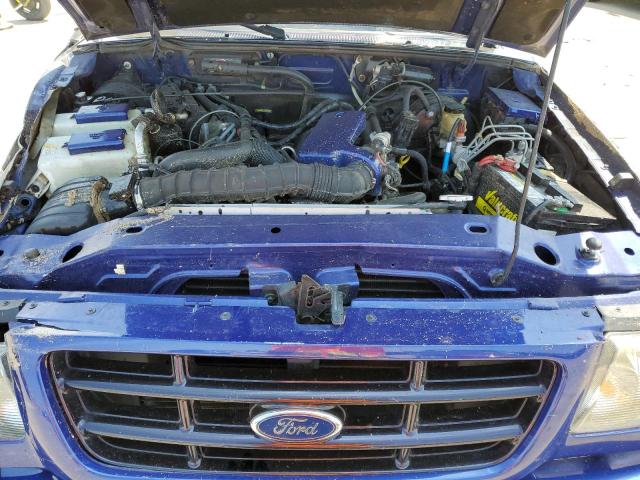 1FTYR44V93PA37128 - 2003 FORD RANGER SUPER CAB PURPLE photo 11