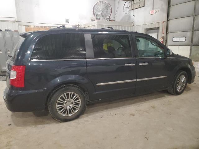 2C4RC1CG2DR769379 - 2013 CHRYSLER TOWN & COU TOURING L BLUE photo 3