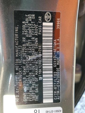 4T1BK1EB6EU084288 - 2014 TOYOTA AVALON BASE Boz foto 13