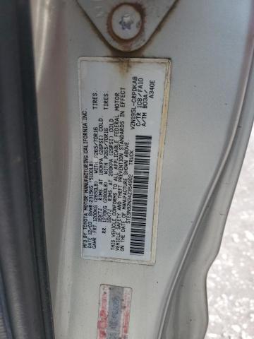 5TESN92N34Z354902 - 2004 TOYOTA TACOMA XTRACAB PRERUNNER ვერცხლისფერი ფოტო 12